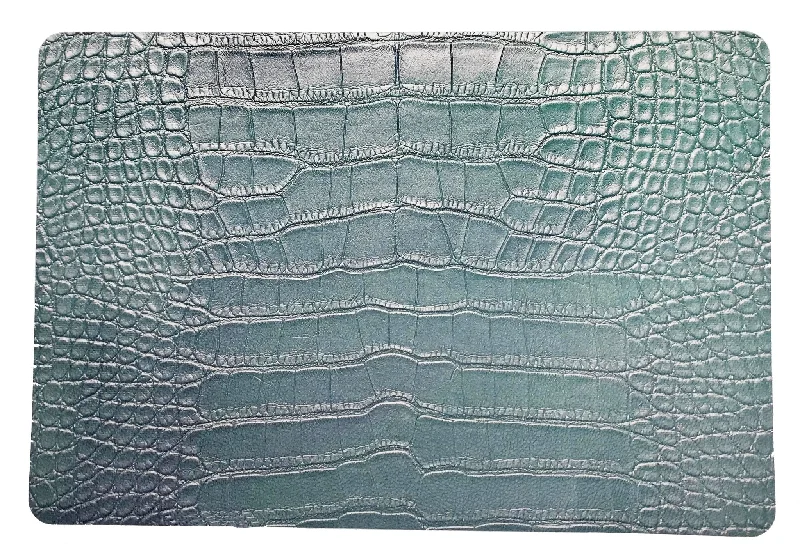 Crocodile Ice 17.5 Rectangle Pebble Placemats, Set Of 4