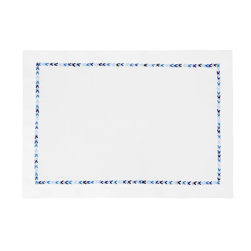 Ornament Border Placemat Blue