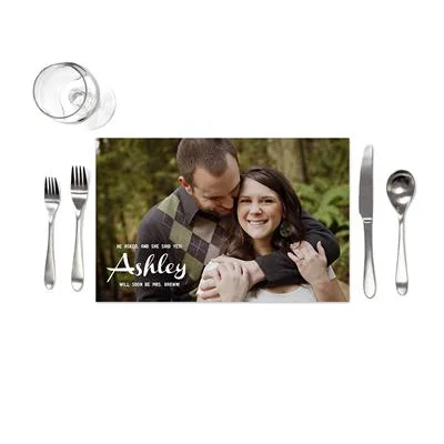 Full Image Bridal Shower Placemats