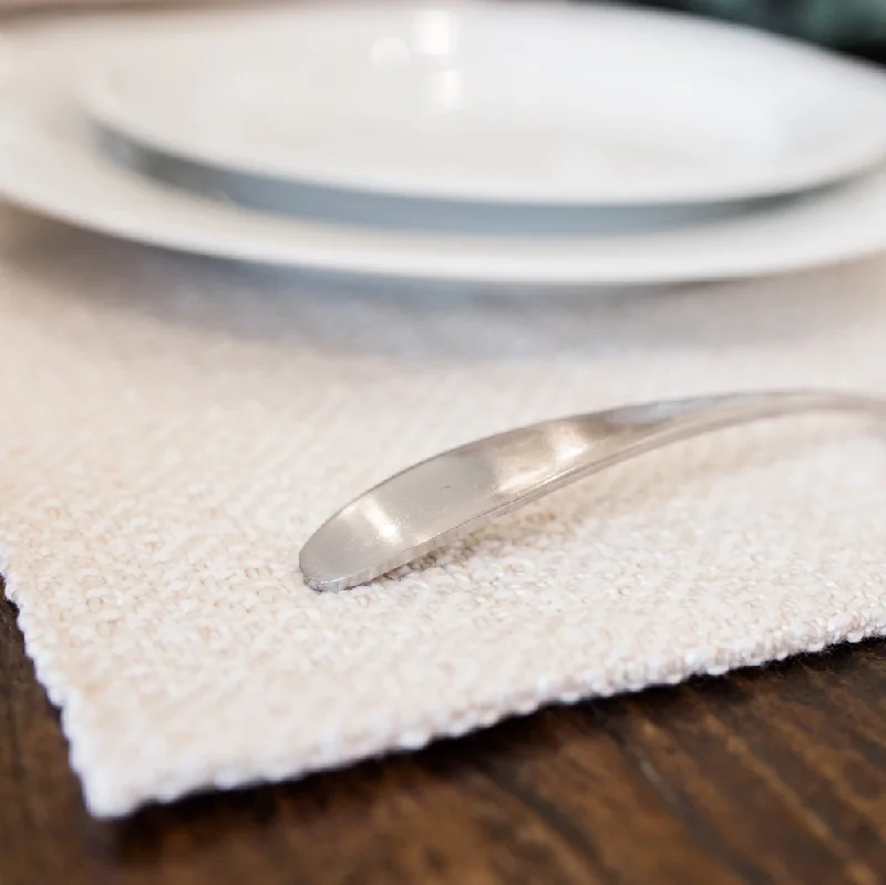 Modern White on Ecru Placemat