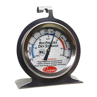 Cooper-Atkins Fridge & Freezer Dial Thermometer, -20 to 80°F