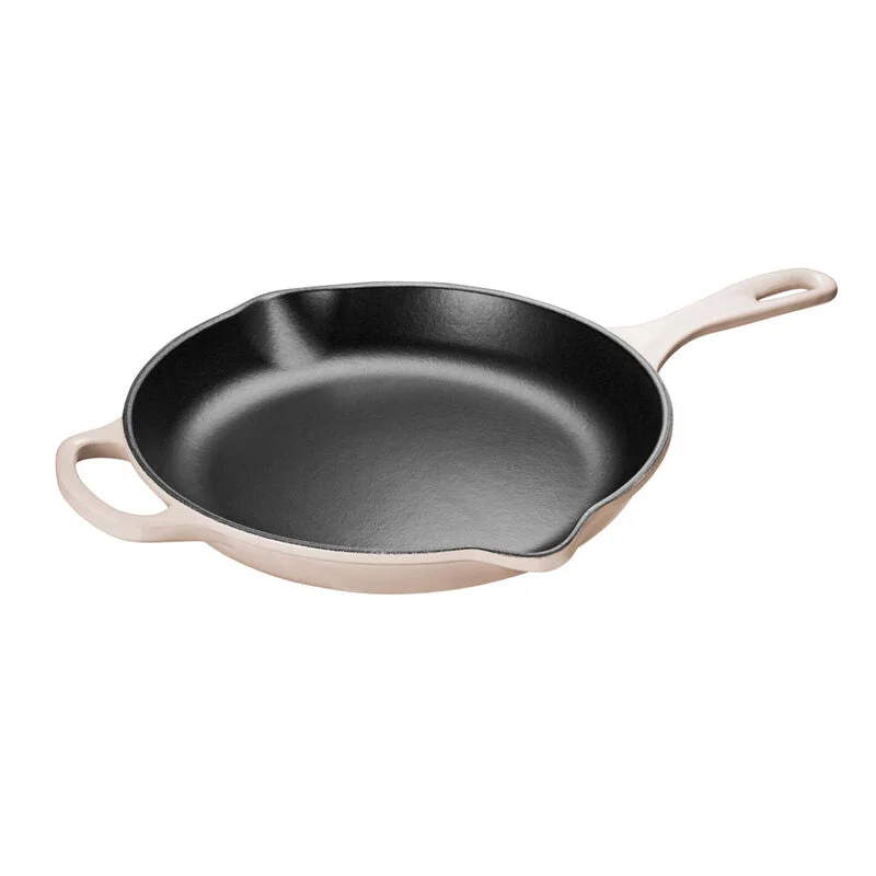 Le Creuset 10.2" Iron Handle Skillet, Meringue