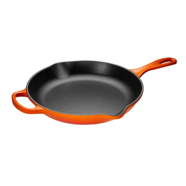 Le Creuset 10.25" Round Skillet Grill, Flame