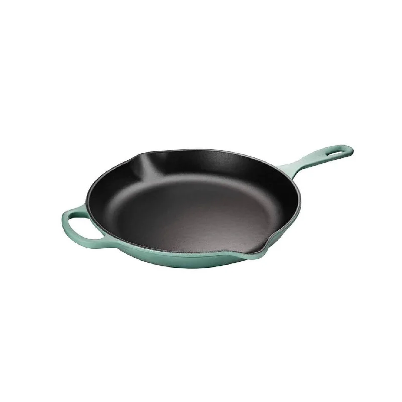 Le Creuset 11.75" Iron Skillet with Handle, Sage