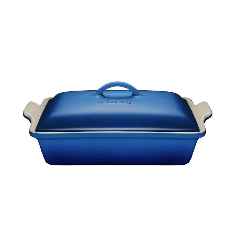 Le Creuset 3.8L Rectangular Casserole Dish with Cover, Blueberry (71002480220002)