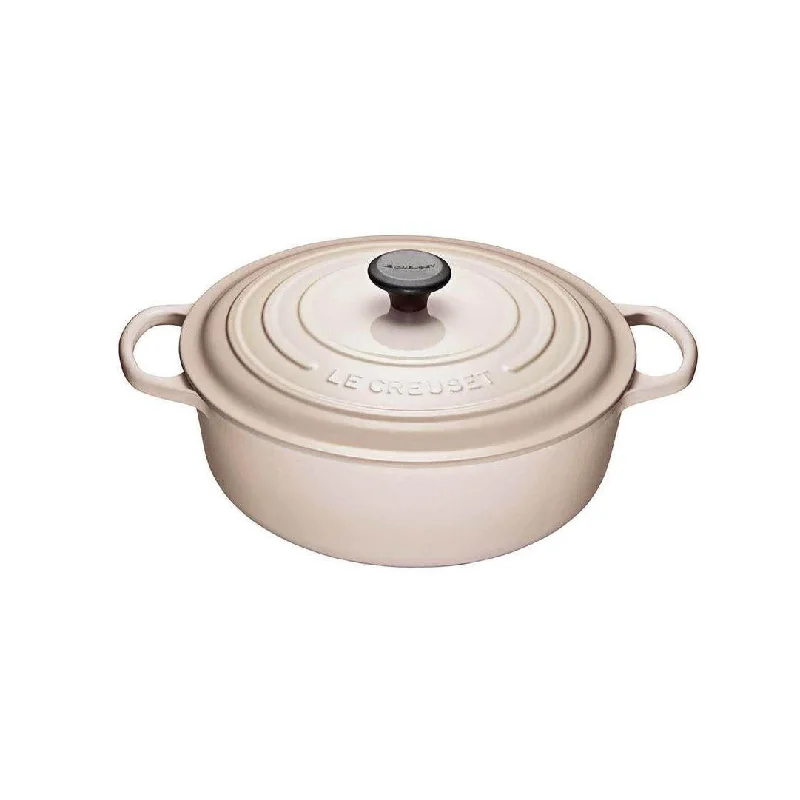 Le Creuset 6.2 Litre Shallow Round French Oven - Meringue