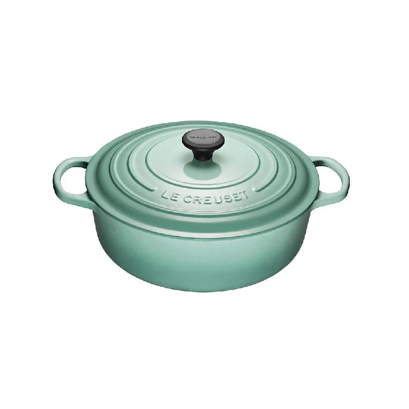 Le Creuset 6.2 Litre Shallow Round French Oven, Sage