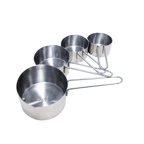 Nella 4 Piece Measuring Cup Set, Stainless Steel