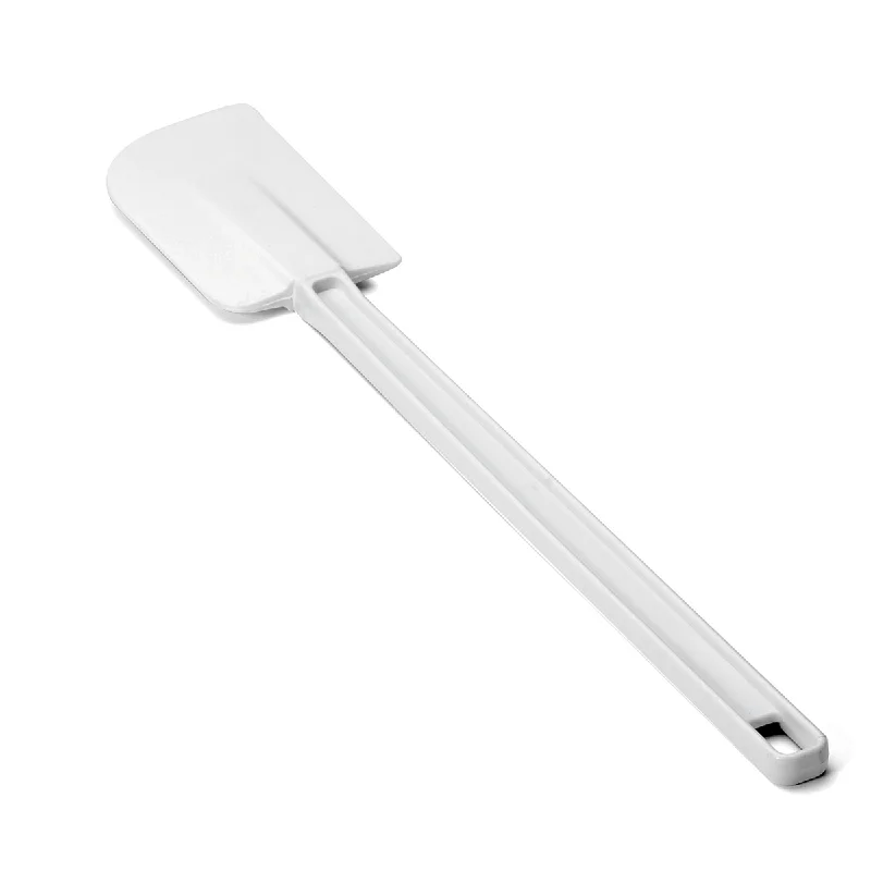 TableCraft 16" Flat Spatula with Rubber Blade, White