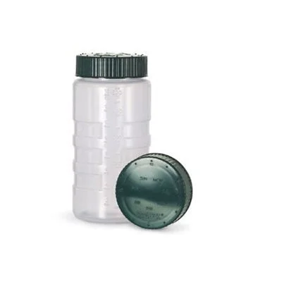 Vollrath 16 Oz Wide Mouth Clear Squeeze Bottle with Green Cap