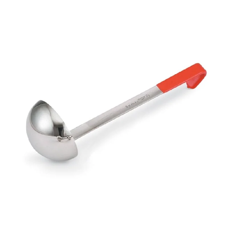 Vollrath 8 Oz One Piece Ladle, Orange Handle