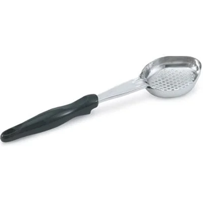 Vollrath 8 Oz Solid Oval Spoodle, Black Handle