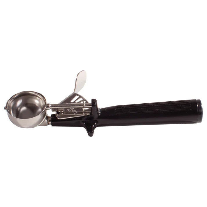 Winco 1 Oz Deluxe Disher #30 with Black Handle - ICOP-30