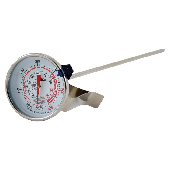 Winco Candy / Deep Fry Dial Thermometer 100° to 400°F - TMT-CDF3