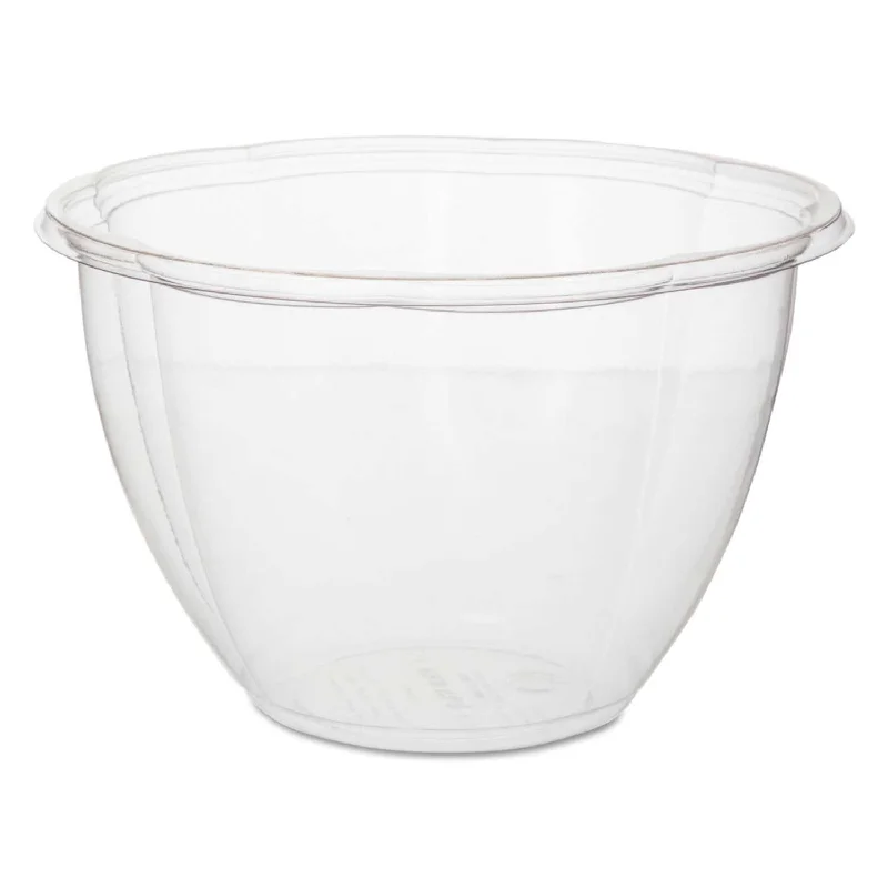 Eco-Products Plastic Clear Squat Salad Bowl without Lid, 6.69 inch Dia/300 per case