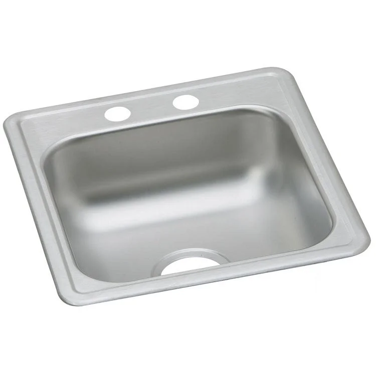 Dayton 17" Single Bowl Stainless Steel Drop-In Bar/Prep Sink with 3 Holes