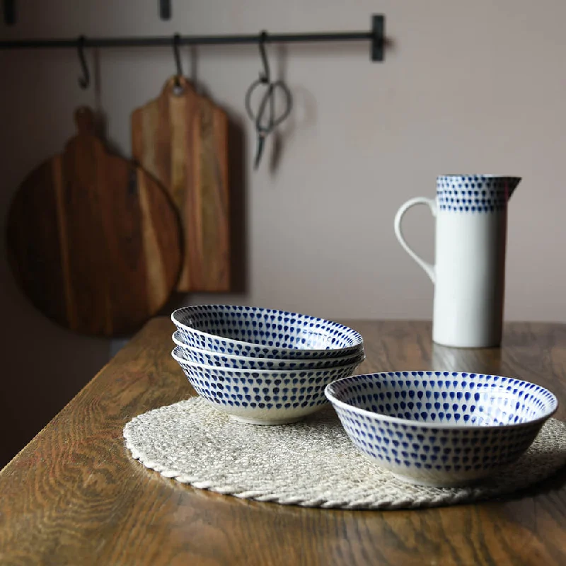 Indigo Drop Cereal Bowl