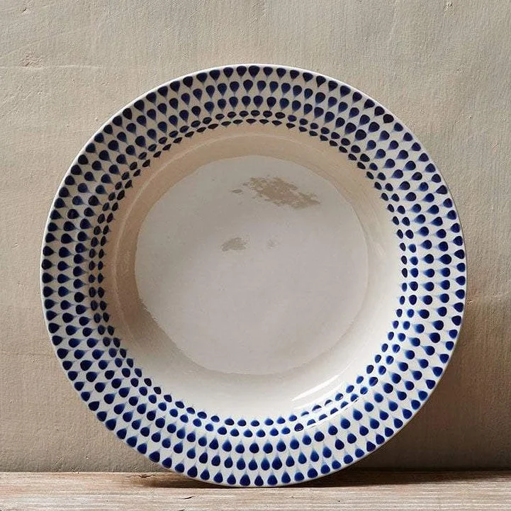 Indigo Drop Pasta Bowl