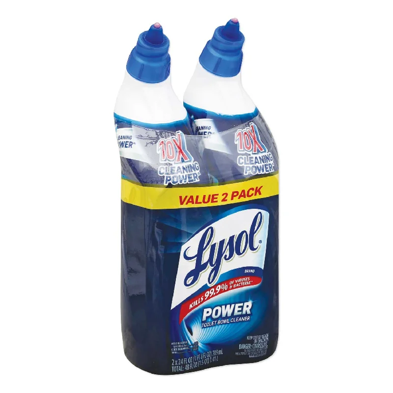 Lysol Wintergreen Disinfectant Toilet Bowl Cleaner, 24 Ounce Bottle - 2 per pack/1 pack per case