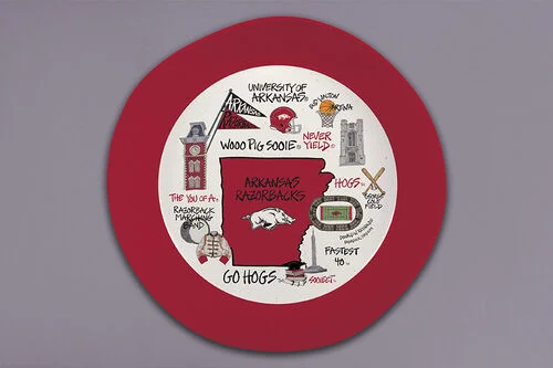 Magnolia Lane - Arkansas Razorbacks Serving Bowl