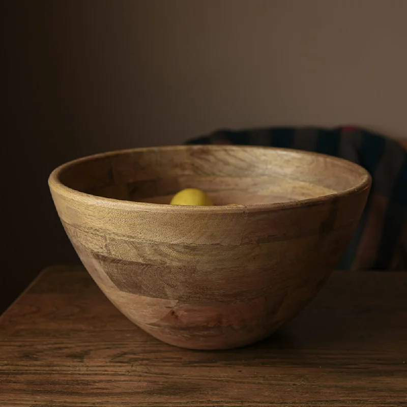 Mango Wood Indus Serving Bowl