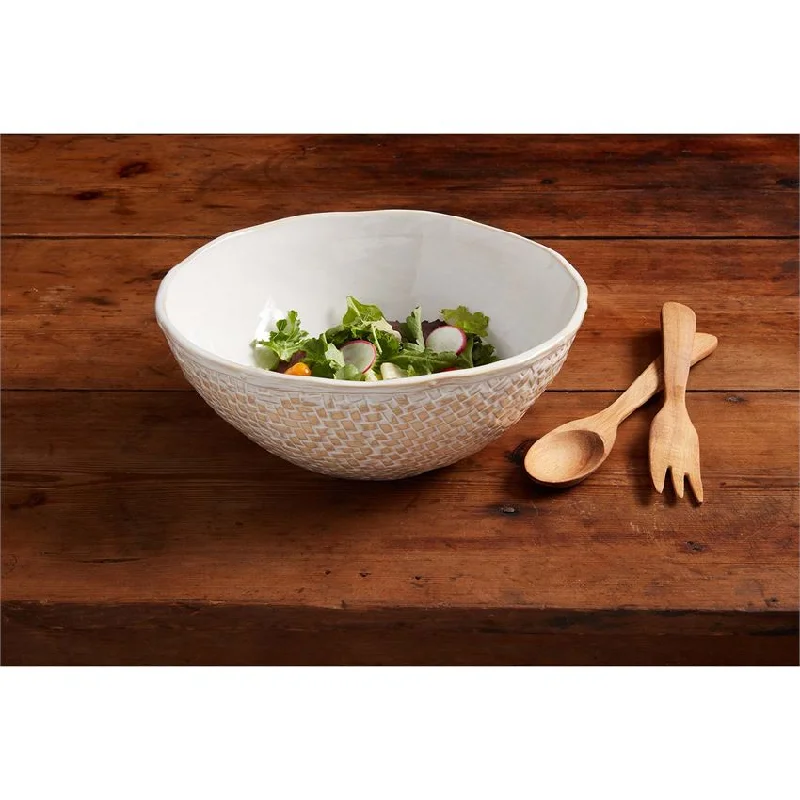 Mud Pie - Basket Weave Bowl Set