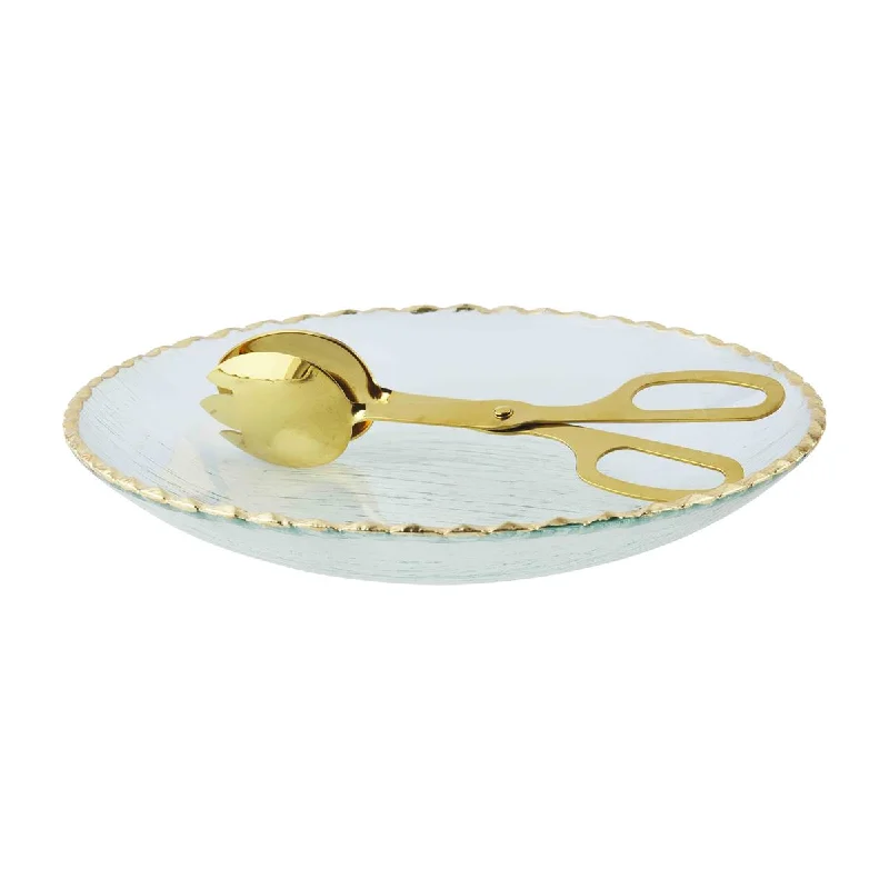 Mud Pie - Gold Edge Serving Bowl Set