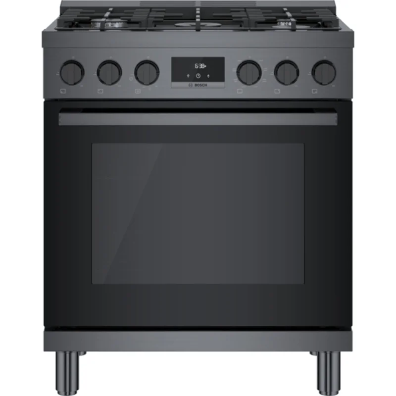 Bosch Dual Fuel Range (HDS8045C) - Black Stainless Steel