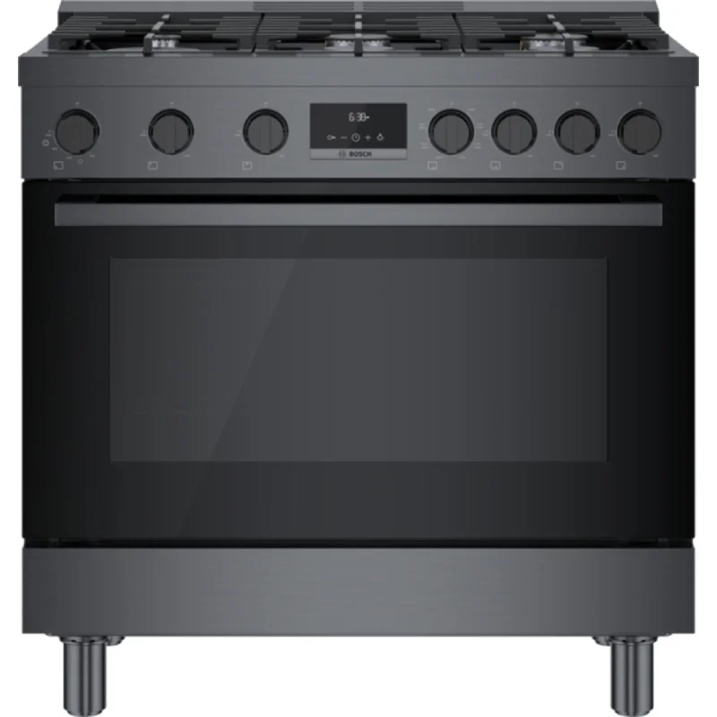 Bosch Dual Fuel Range (HDS8645C) - Black Stainless Steel