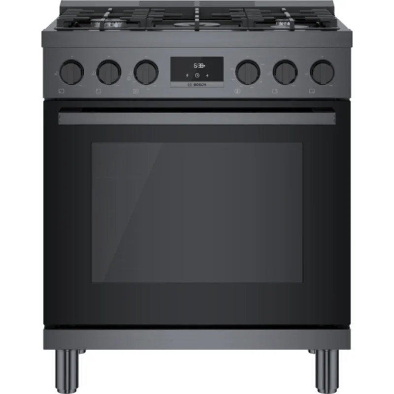 Bosch Gas Range (HGS8045UC) - Black Stainless Steel