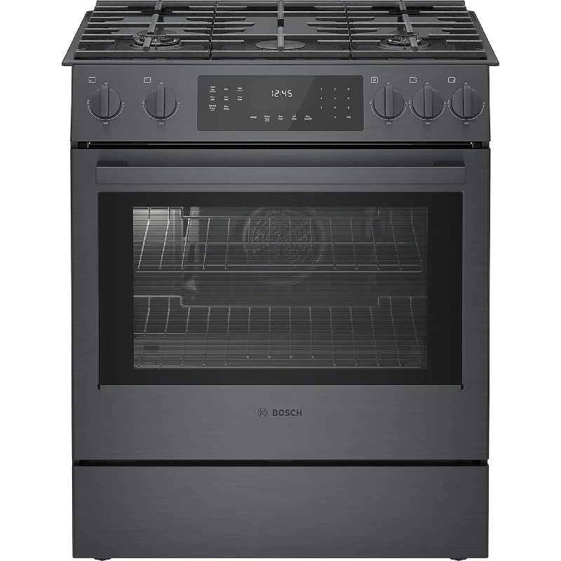 Bosch Slide-In Gas Range (HGI8046UC) - Black Stainless Steel