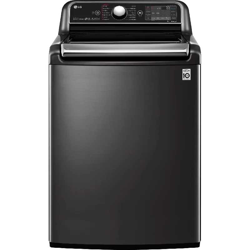 LG Top Load Washer (WT7850HBA) - Black Steel