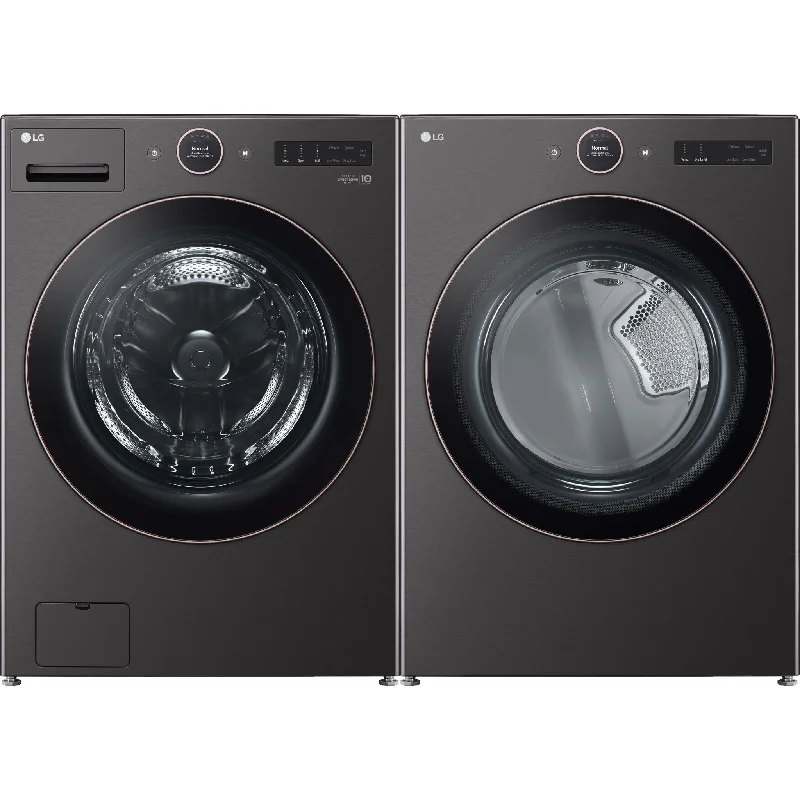 LG Front Load Pair (1569211K) - Black Steel