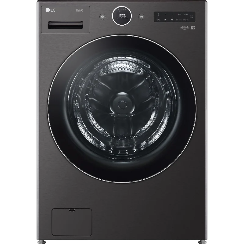 LG Front Load Washer (WM6700HBA) - Black Stainless Steel