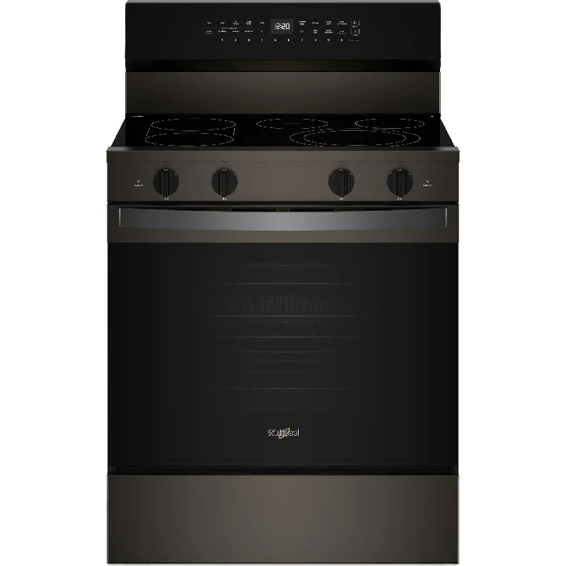 Whirlpool 30" Electric Range (YWFES7530RV) - Black Stainless Steel