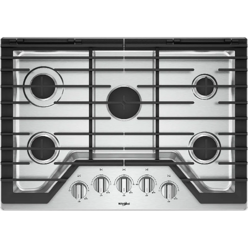 Whirlpool 30" Gas Cooktop (WCG77US0HS) - Stainless Steel