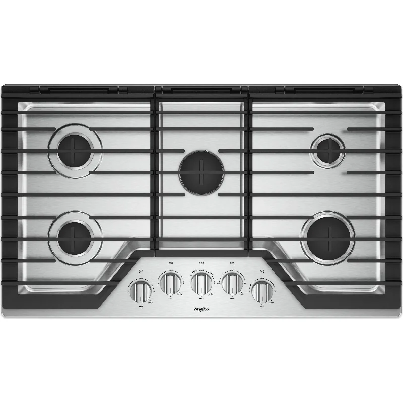 Whirlpool 36" Gas Cooktop (WCG97US6HS) - Stainless Steel